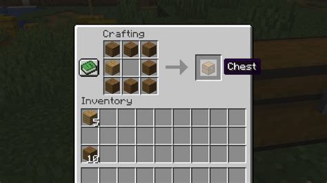 make a chest in minecraft